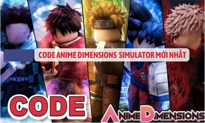 Code Anime Dimensions Simulator mới nhất 2024 nhận quà VIP