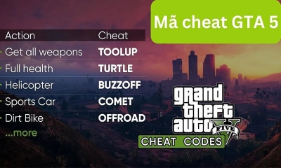 Mã cheat code GTA 5 trên ps4 cập nhật mới nhất cho anh em